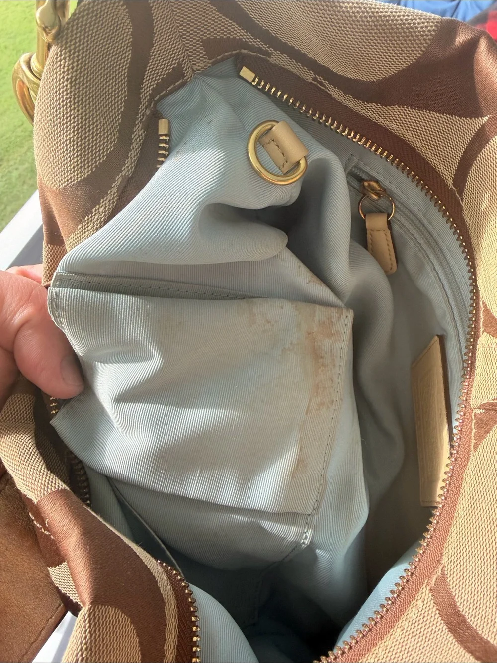 Coach shoulder hobo